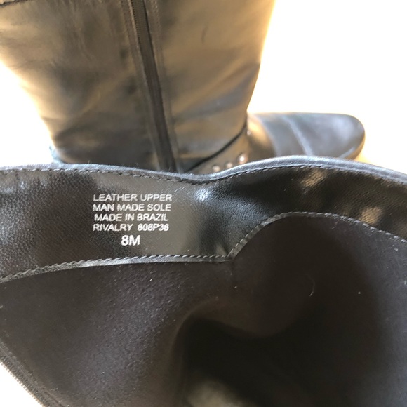 Naturalizer, Women’s 8, Black leather Rivalry Stud Moto Boots, EUC - Picture 3 of 16